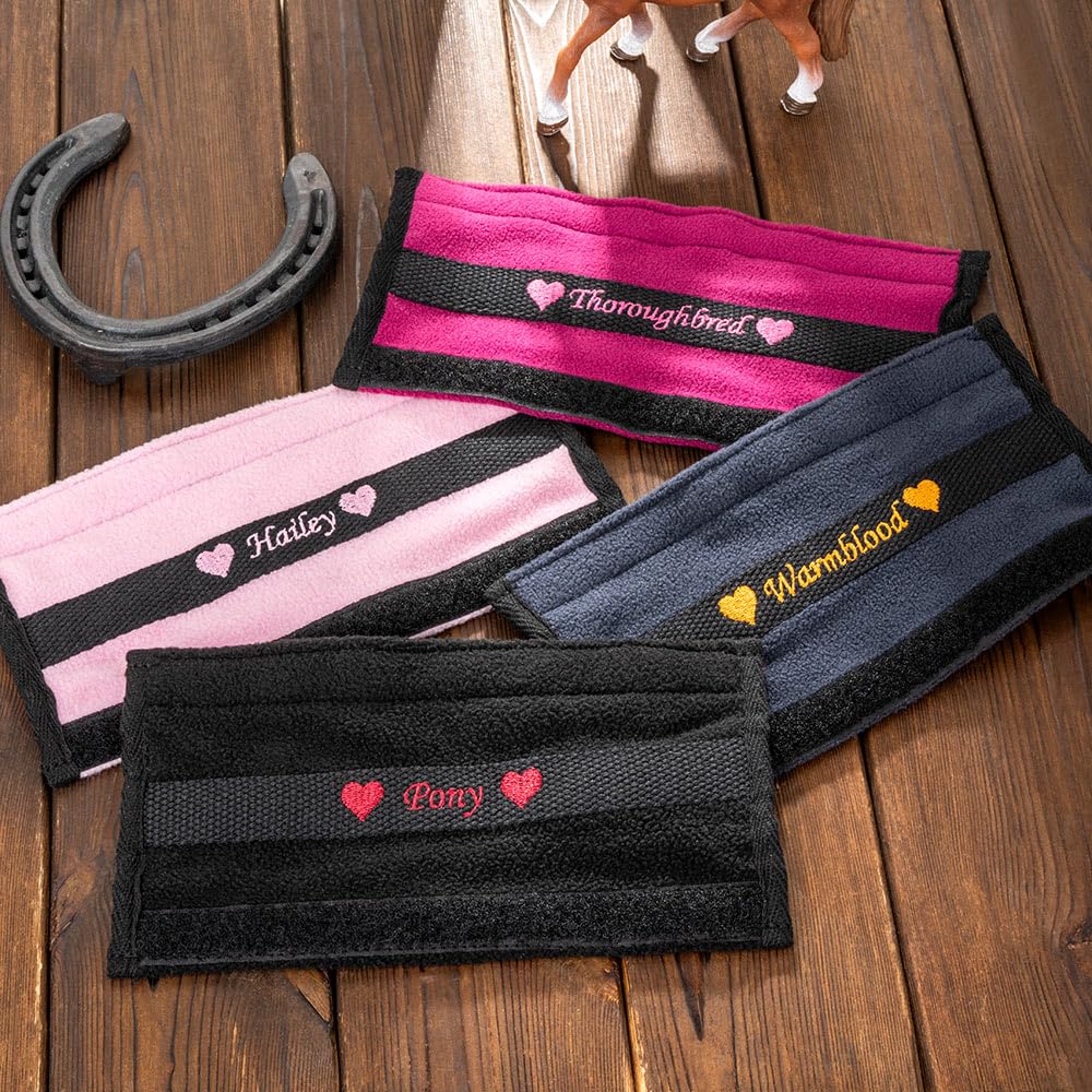 idooodle Personalized Horse Halter Noseband Protector Cover, Custom Name Soft Halters Protector Gift for Horse Lover