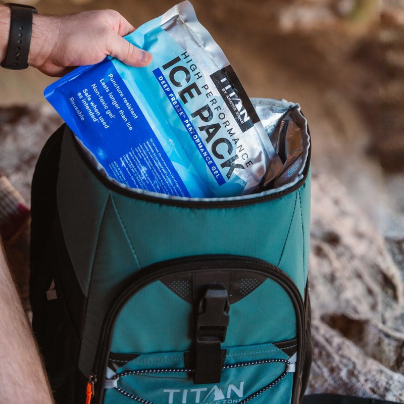 Titan by Arctic Zone Backpack Cooler, Insulated Soft Sided Bag with Leak Proof Lining and Padded Straps, for Lunch, Picnic, and Travel, 24 Can Capacity, Jungle Hunt