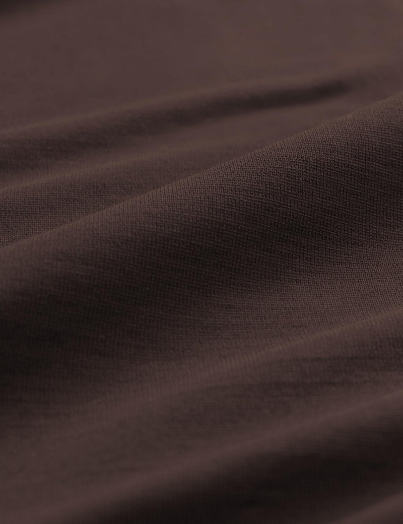 CRZ YOGA Seamless Workout Tops for Women Hip Length - Athletic Running Gym Yoga Short Sleeve Shirts Breathable Crewneck Tees Hot Fudge Brown X-Small