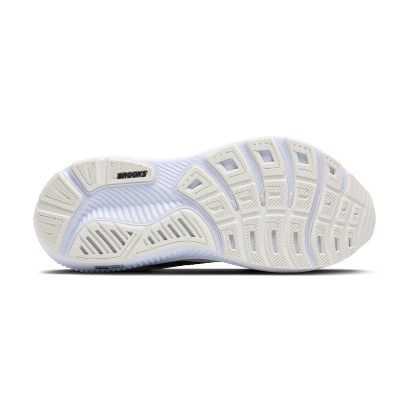 Brooks Women’s Ghost 17 Neutral Running Shoe - White/Black/Rose Gold - 9.5 Wide