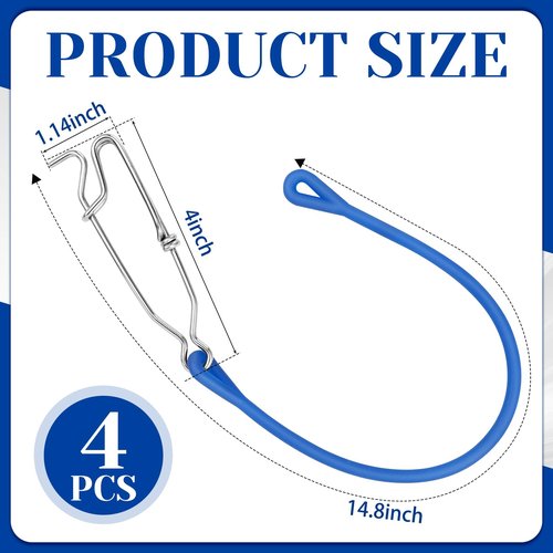 VioraWhite 4 Pcs Fishing Downrigger Weight Snubber with Release Snap Weights Clips for Offshore Fishing Planer Board Weight Kite Trolling