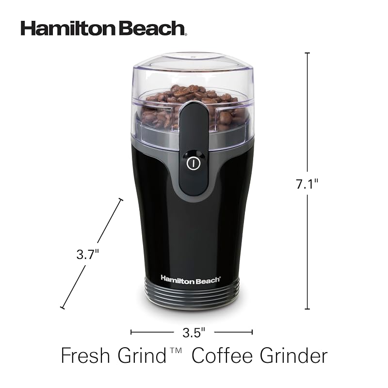 Hamilton Beach Fresh Grind Electric Coffee Grinder - Up to 12 Cups, Black