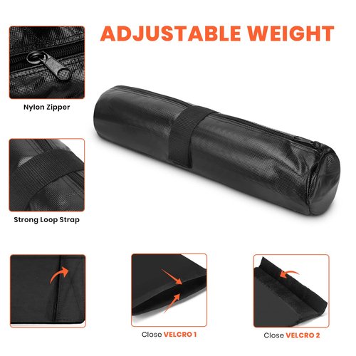 Uboway Workout Sandbag with Handles: Heavy Duty Sandbag Trainer with 6 Rubber Handles Work Out Equipment for Home Gym 40 lbs Adjustable Crossfit Sand Bags Weights Fitness