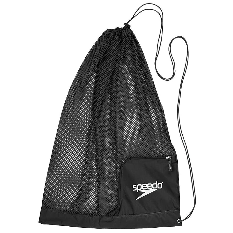 Speedo Drawstring Ventilator Mesh Equipment Bag - Black