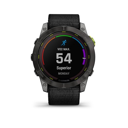 Garmin Enduro™ 2 (MPX) Ultraperformance Watch, Comes with Nylon and Silicone Band, Long-Lasting GPS Battery Life, Solar Charging, Preloaded Maps