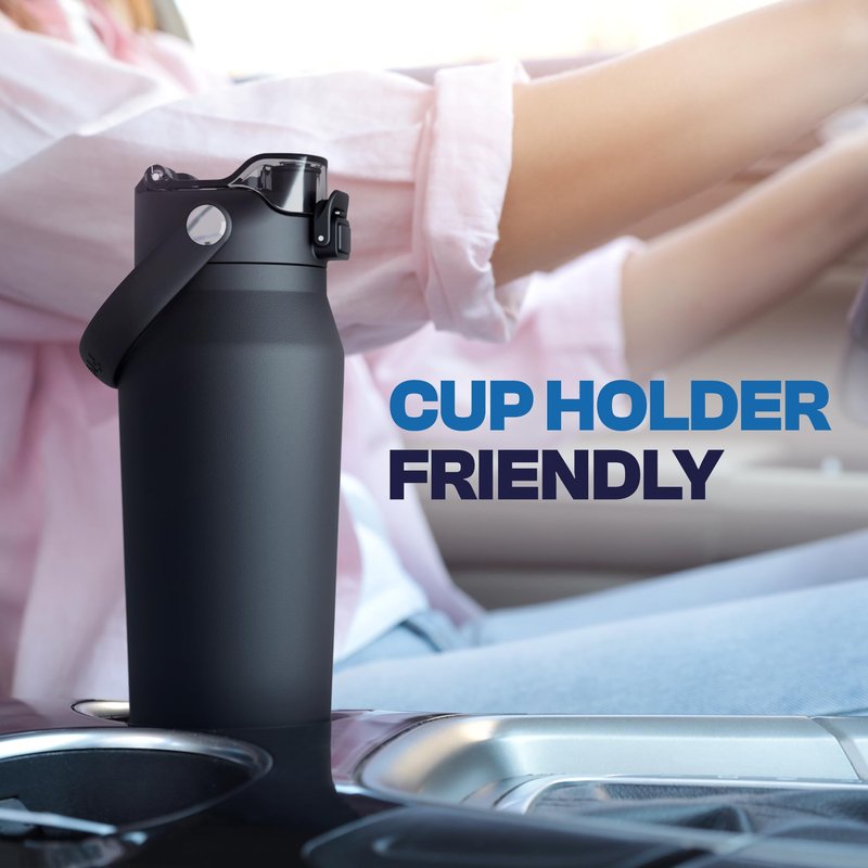 Frost Buddy 32oz Insulated Water Bottle with Straw & Chug Lid | Leak-Proof Stainless Steel | 24-Hours Cold | Sweat-Proof, Cup Holder Friendly | Ideal for Gym, Travel, Sports & Everyday Hydration