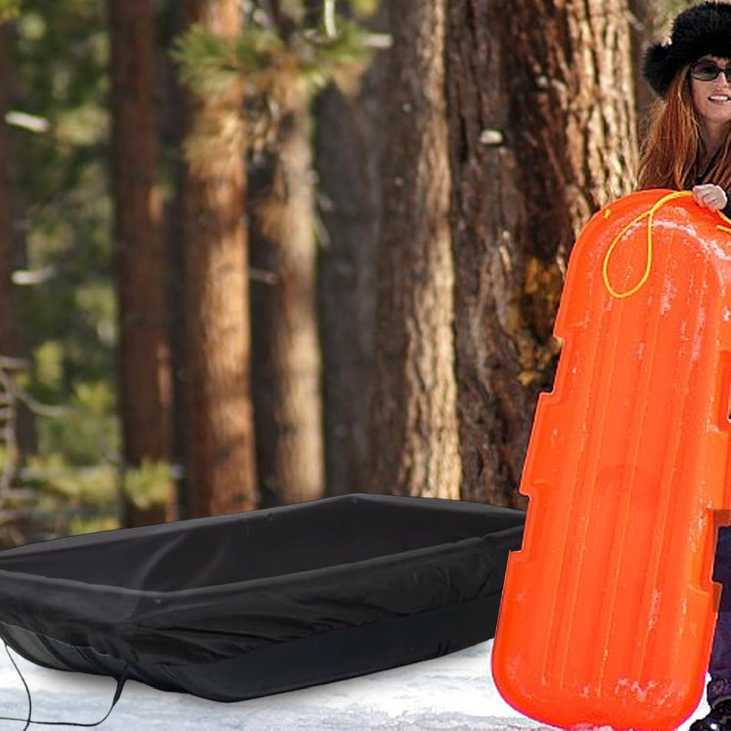Ice Fishing Sled Travel Cover Waterproof, Oxford Cloth Ice Fishing Shelter Cover, Snow Sled Cover, Outdoor Sled Protector Cover, Protect Your Gear from Protects from Snow, Water and Mud
