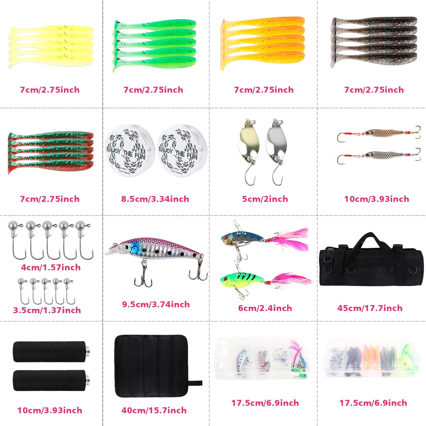 2PCS Telescopic Fishing Rods and Reels Combo Set 6.89ft Portable Fishing Pole Spinning Reel Lures Accessories with Storage Bag Saltwater Freshwater Fishing Pole Combo Fishermen Gift