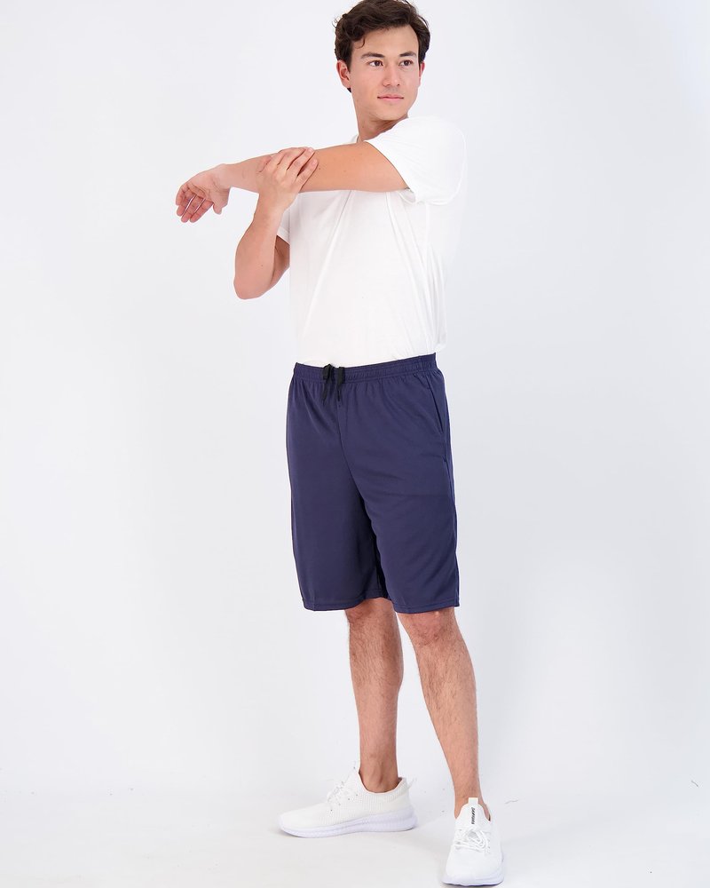 Real Essentials 3 Pack: Men’s 9" Mesh Basketball Shorts | Long Athletic Performance Gym Short with Pockets - Set 2, L