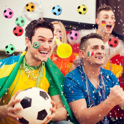 VioraWhite 24 Pcs Table Tennis Balls 1.57 Inches/ 40 mm Plastic Soccer Table Tennis Balls Sport Themed Party Games Gift for Carnival Pool Games,Handicrafts,Party Decoration