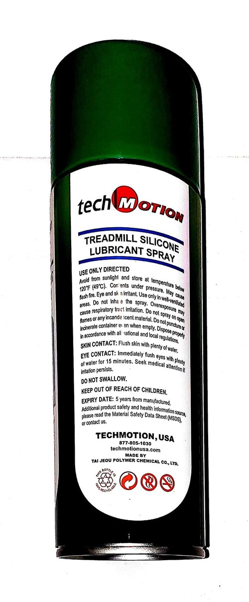 Techmotion 100% Silicone Treadmill Belt Lubricant. Easy to Use. Lift & Spray. Squeak fix, Garage Door Lubricant, Multi Purpose Rust Remover