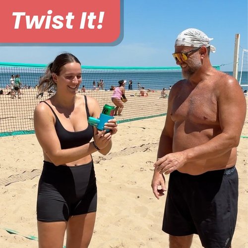 TurntTonic Party Twist, Drinking Game Roulette Device, Adult Party Game for 2-8 Players, Blue