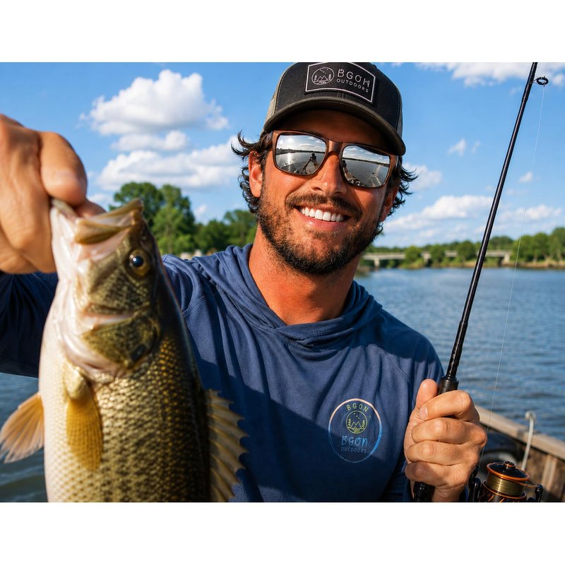 Bgon Outdoors Polarized Fishing Sunglasses for Men - UV400 Protection - Lake, River, Ocean - Lightweight TR90 Frame
