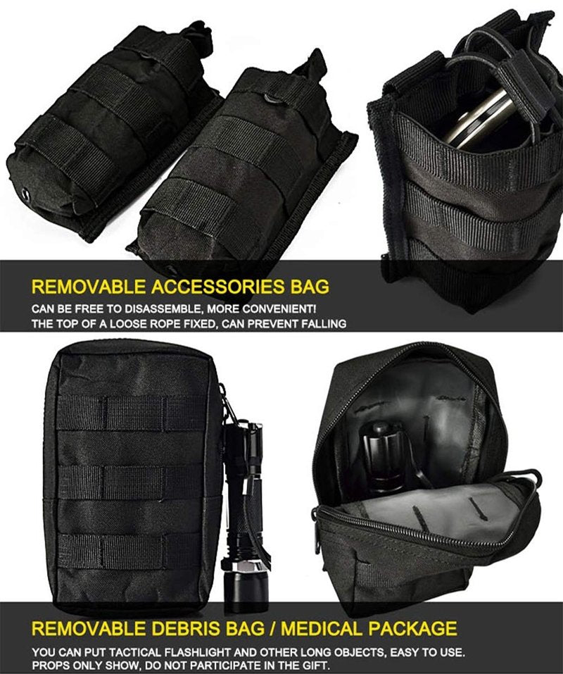 vAv YAKEDA Tactical Airsoft Vest for Men (Black)