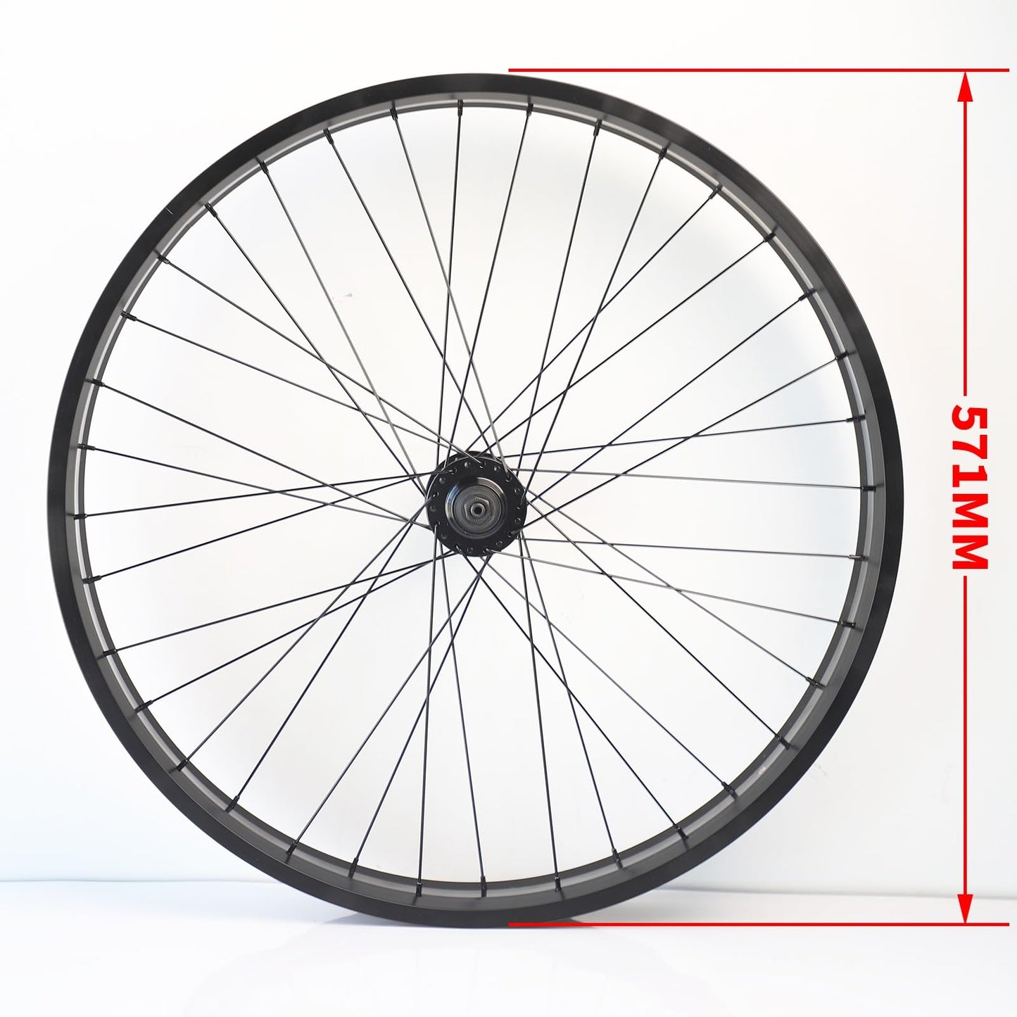 26x4in Ebike Front Wheel for Snow, Beach Bike Fat Tire Rim 26x4.0 Aluminum Alloy Bike Rim 36H Disc Brake Hub Quick Release 9X135mm