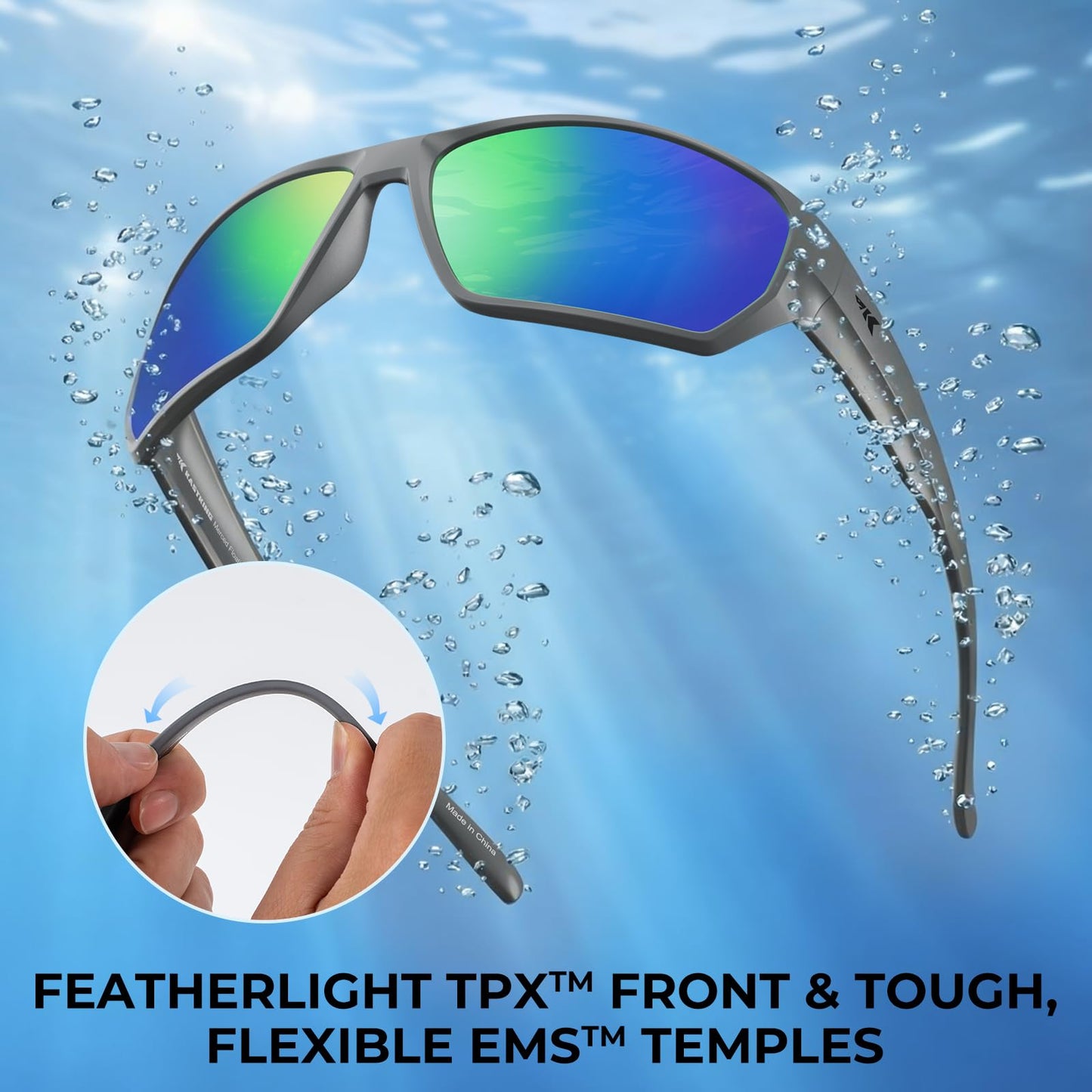 KastKing Merced Floating Polarized Sports Sunglasses for Men and Women