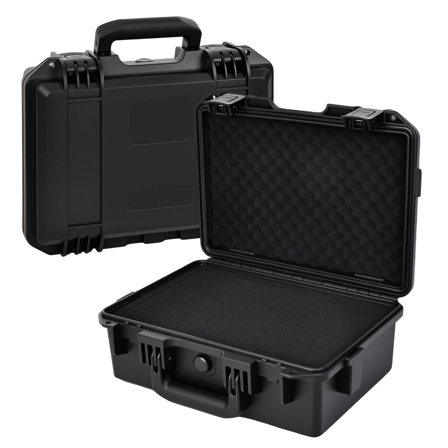 INCHOICASES Hard Storage Case for Pistol, Gun and More with DIY Customizable Pre-cut Foam, Travel Safe Case for Outdoor&Indoor Use, IP67 Waterproof