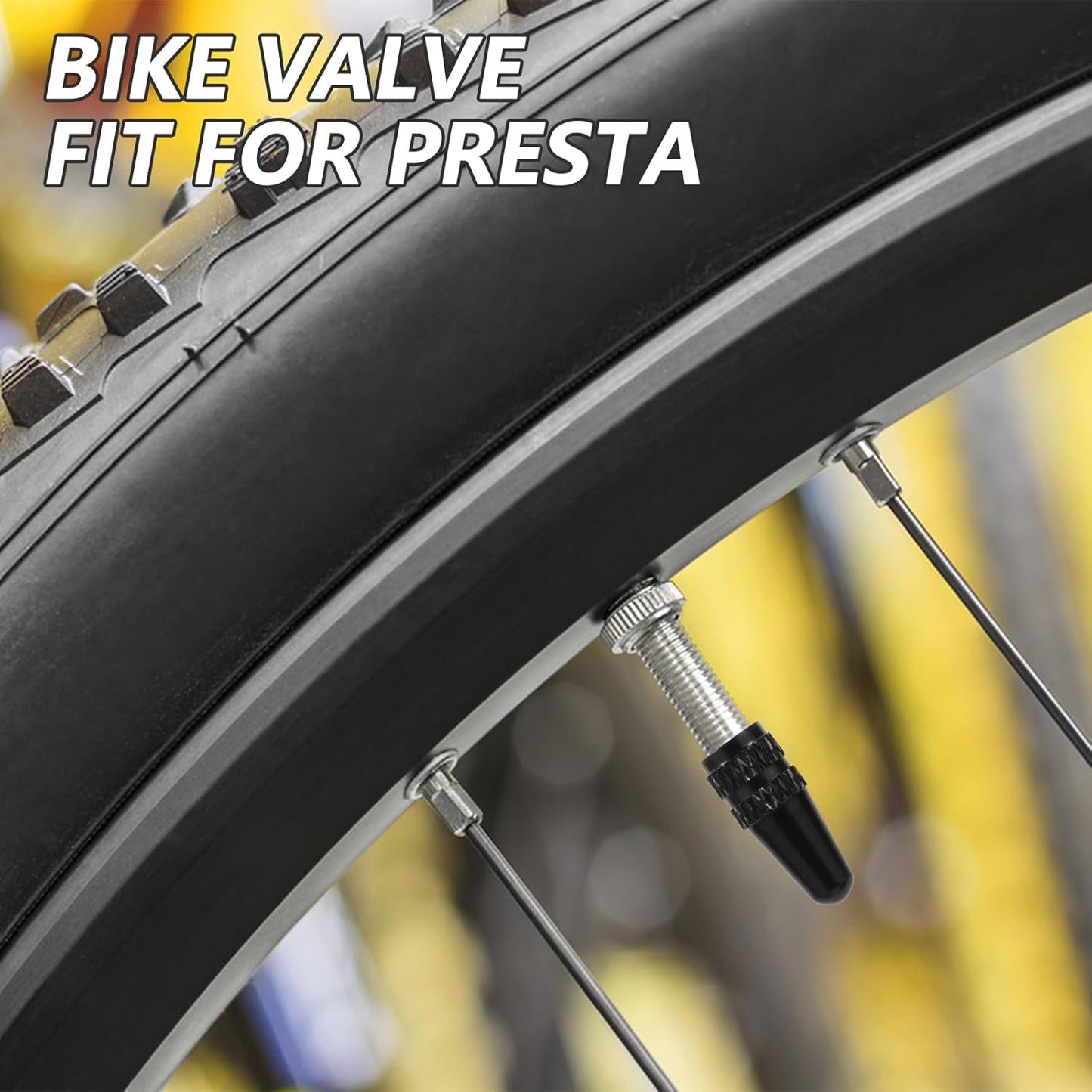 20 PCS Presta Valve Cap, 10 Colors Bike Valve Stem Caps, Aluminum Presta Cycling Valve Cap, French Valves Cap Dust Covers, Bicycle Air Tire Caps for MTB Road Racing Bicycle, Rocket Style