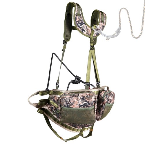 LUCKY CLOVER Hunting Tree Saddle: The Gen 3 Hunting Saddle, Ultra Comfortable Saddle Hunting Kit Accessories, Includes Bridge, Expandable Saddle, 2x Tree Saddle Dump Pouch and Saddle Harness