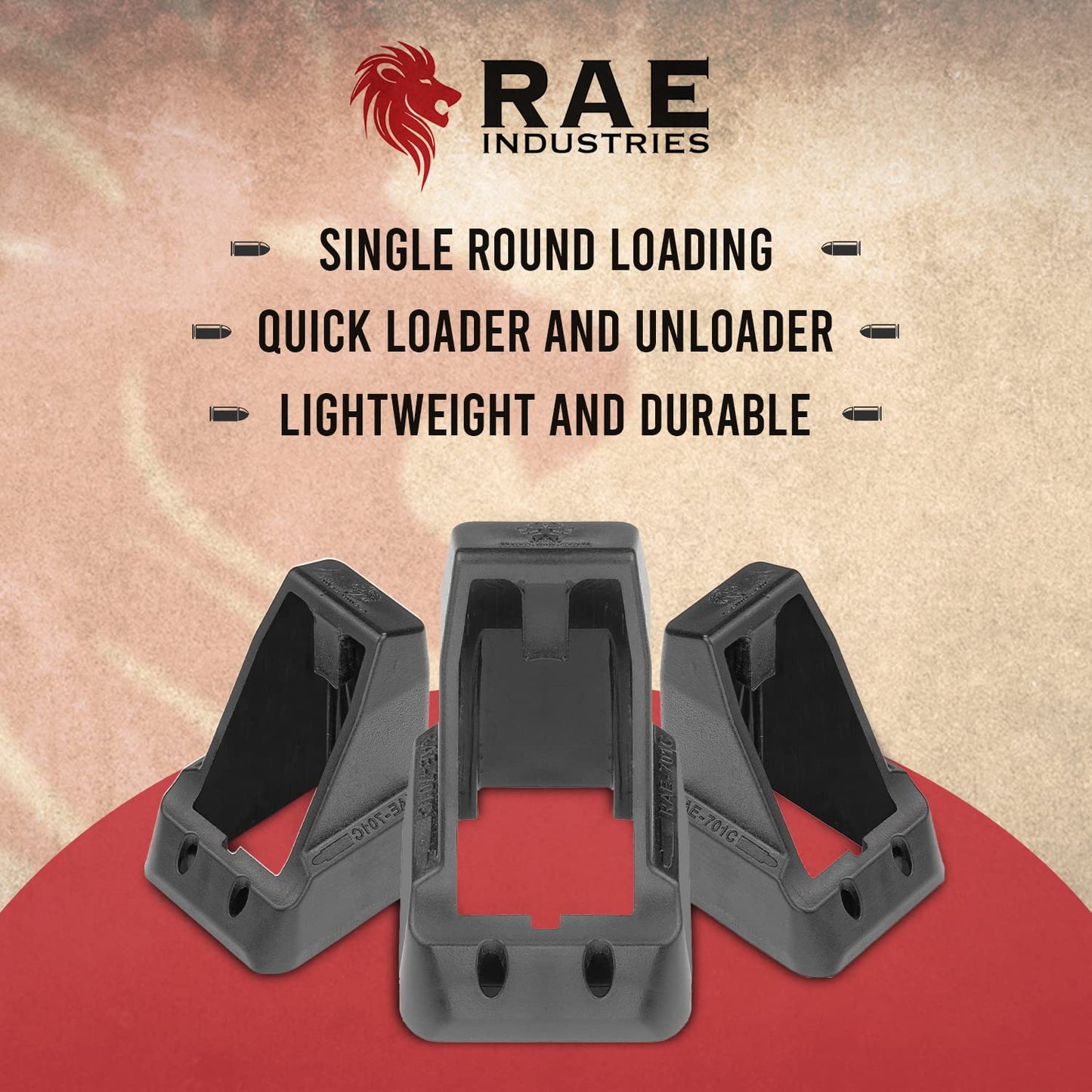 RAEIND Speed Loader for Glock 19 9mm Double Stack Custom Magazines (9mm - Glock 19)