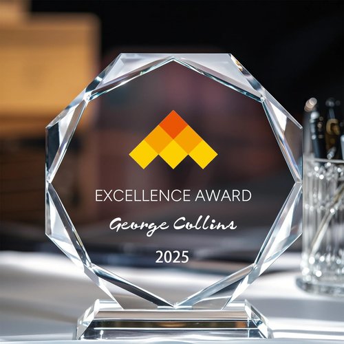 Thryonix Personalized Crystal Trophy Award – Custom Awards and Trophies for Employees, Coworkers, Boss – Retirement, Farewell, Appreciation, Recognition Gifts – Custom Engraved Plaques