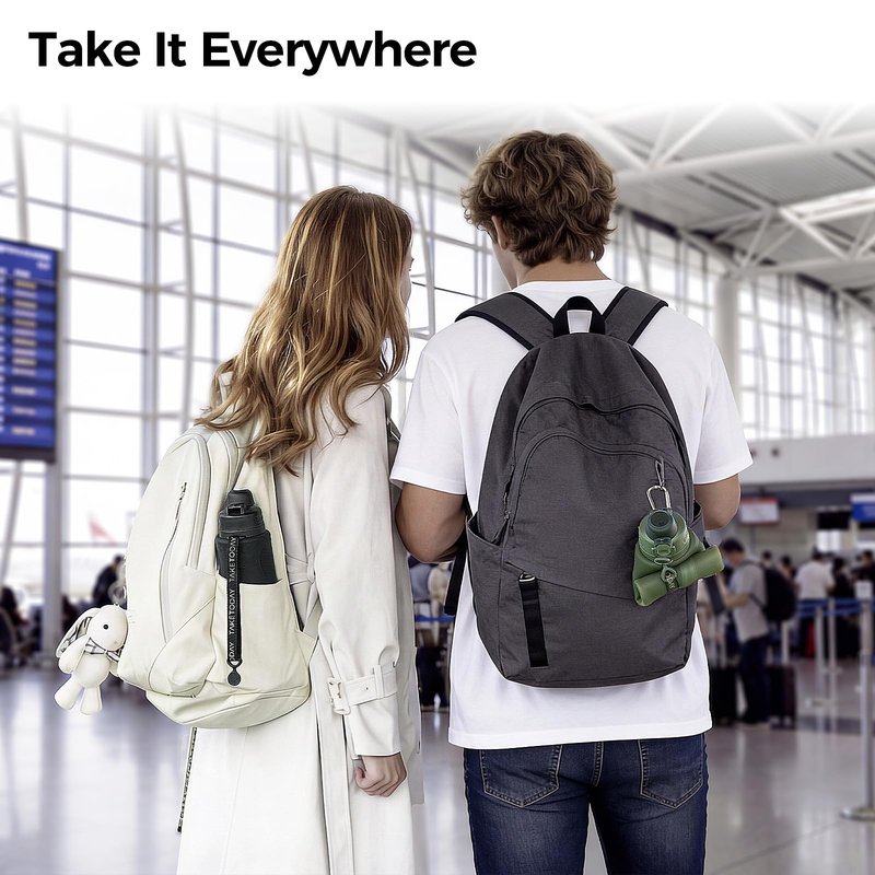 TakeToday Collapsible Water Bottles 32oz, Foldable Travel Bottle, TSA-Approved Leakproof Newly Silicone Water Bottle for Hiking, Travel, Outdoors, Black