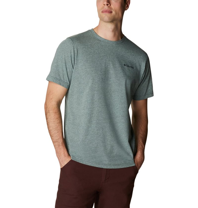Columbia Men's Thistletown Hills Short Sleeve, Kelp/Spruce, 3X Big