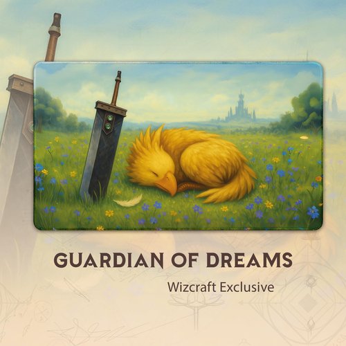 Wizcraft Gaming Guardian of Dreams (Stitched) - MTG Playmat - Compatible with Magic The Gathering Playmat - Play MTG, YuGiOh, TCG - Original Play Mat Art Designs & Accessories