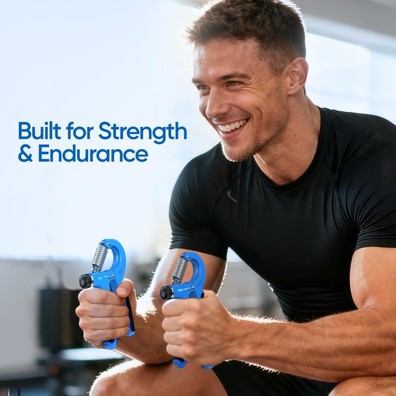 FitBeast Grip Strength Trainer 2 Pack โ Adjustable Hand Grip Strengthener for Strength Training & Rehabilitation, 10-132 lbs Resistance Forearm Strengthener, Ideal for Athletes, Rehab, Office
