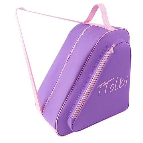 TTolbi Skate Bag for Ice, Inline, Roller & Quad Skates - Kids & Adults - Pink/Purple