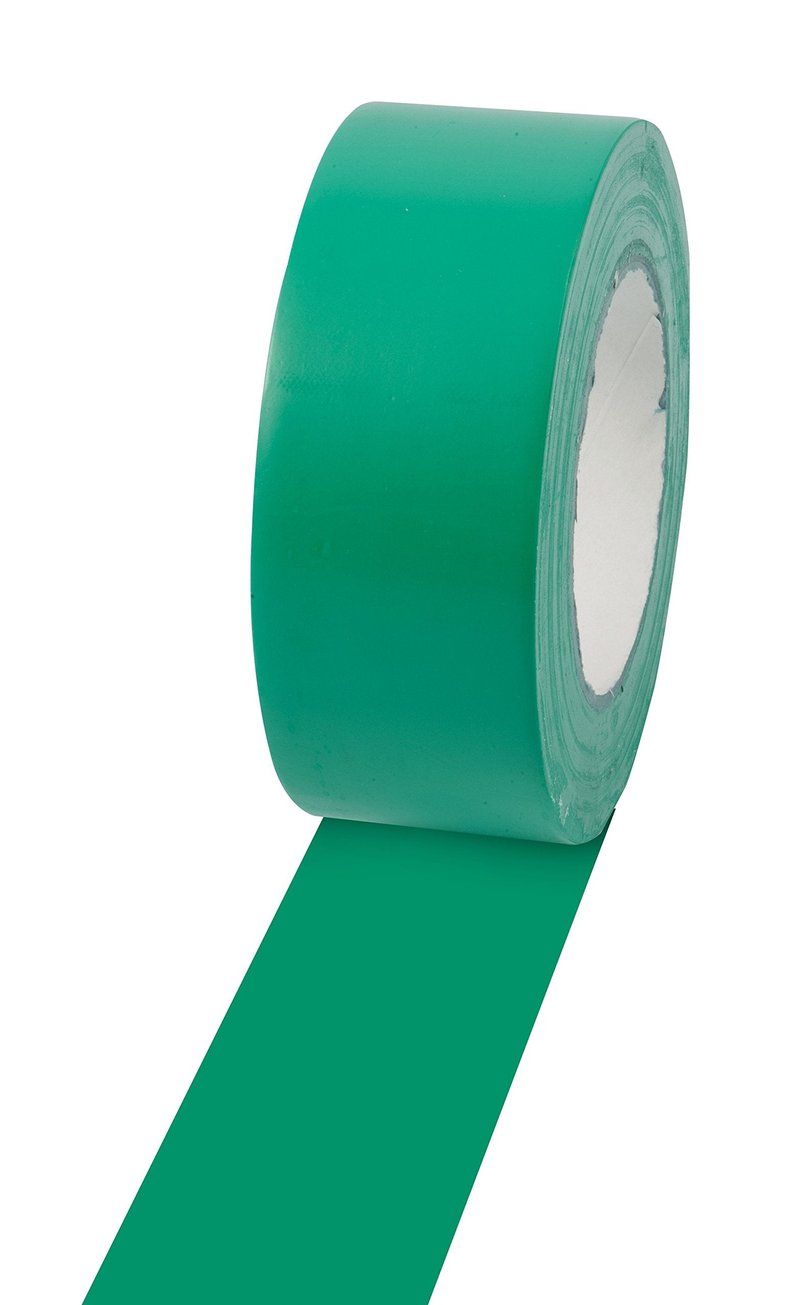 Champion Sports Vinyl Tape, 2” Wide x 60 Yards Long, Green - Durable Floor Marking Tape - Schools, Gyms, Restaurants