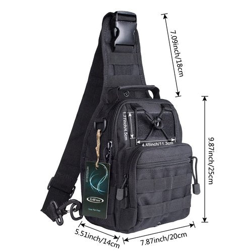 G4Free Outdoor Tactical Bag Backpack, Military Sport Bag Pack Sling Shoulder Backpack Tactical Pack for Every Day Carry
