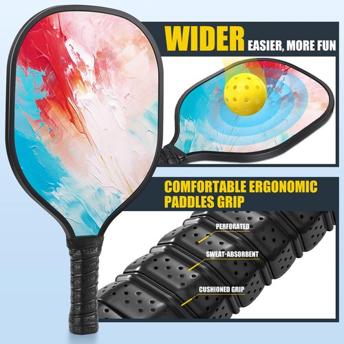 Pickleball Set Net with 4 Paddles, 6FT/11FT/22FT Portable 3-in-1 Pickle Ball Net with Carry Bag, Pickleballs, Designed for All Weather Conditions Steady Metal Frame for Outdoor Indoor Driveway