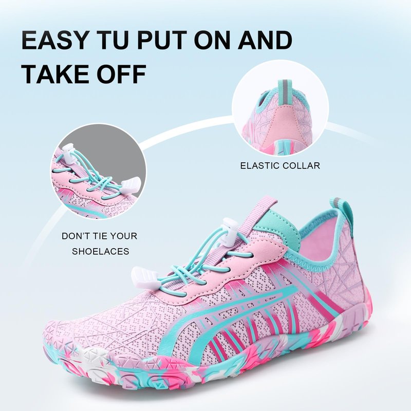 ELETON Barefoot Shoes Women Men Footwear, Wide Toe Box Hiking Zero Drop Non-Slip Quick-Dry River Boat Pool Beach Water Shoes, Lightweight Swimming Running Walking Sneakers Unisex