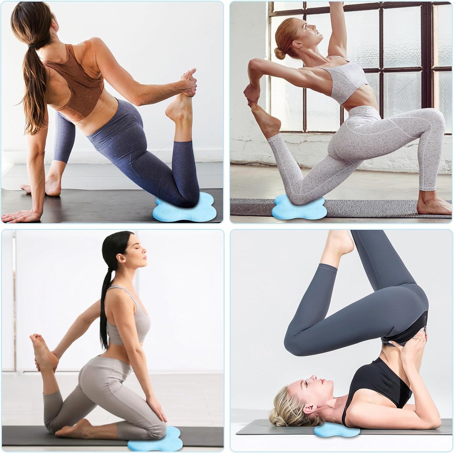 2 packs Yoga Knee Pad Cushion Extra Thick for Knees Elbows Wrist Hands Head Foam Pilates Kneeling pad Yoga Knee Cushion Thick Exercise Pads for Knees Elbows Wrist Hands Head Foam Pilates Kneeling pad,Support Foam Pads for Women and Men
