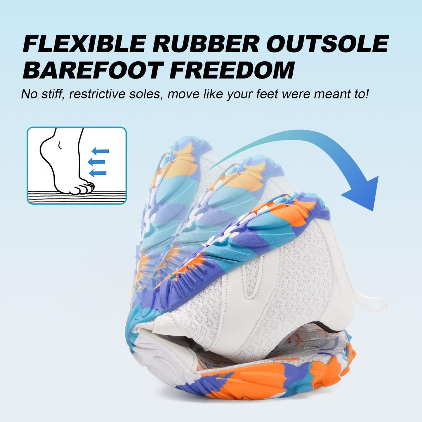 ELETON Barefoot Shoes Women Men Footwear, Wide Toe Box Hiking Zero Drop Non-Slip Quick-Dry River Boat Pool Beach Water Shoes, Lightweight Swimming Running Walking Sneakers Unisex