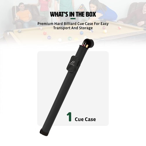 EastPoint Sports Billiards Equipment & Felt-Lined Pool Cue Case for Carrying 2-Piece Cue Sticks up to 58 Inches