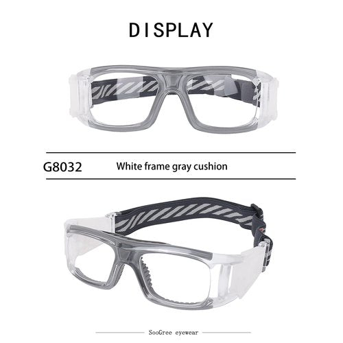 SooGree Sports Glasses, Basketball Football Soccer Racketball Goggles for Men & Women, Replaceable Safety Protective