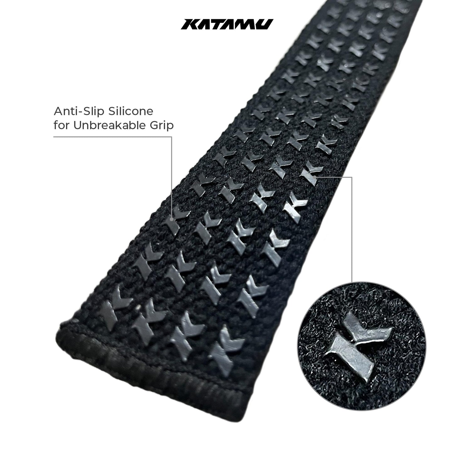 Katamu Weightlifting Straps | Lift More | Premium Weightlifting Straps | Men and Womens Squat Lifting, Powerlifting and Weight Training Support Straps
