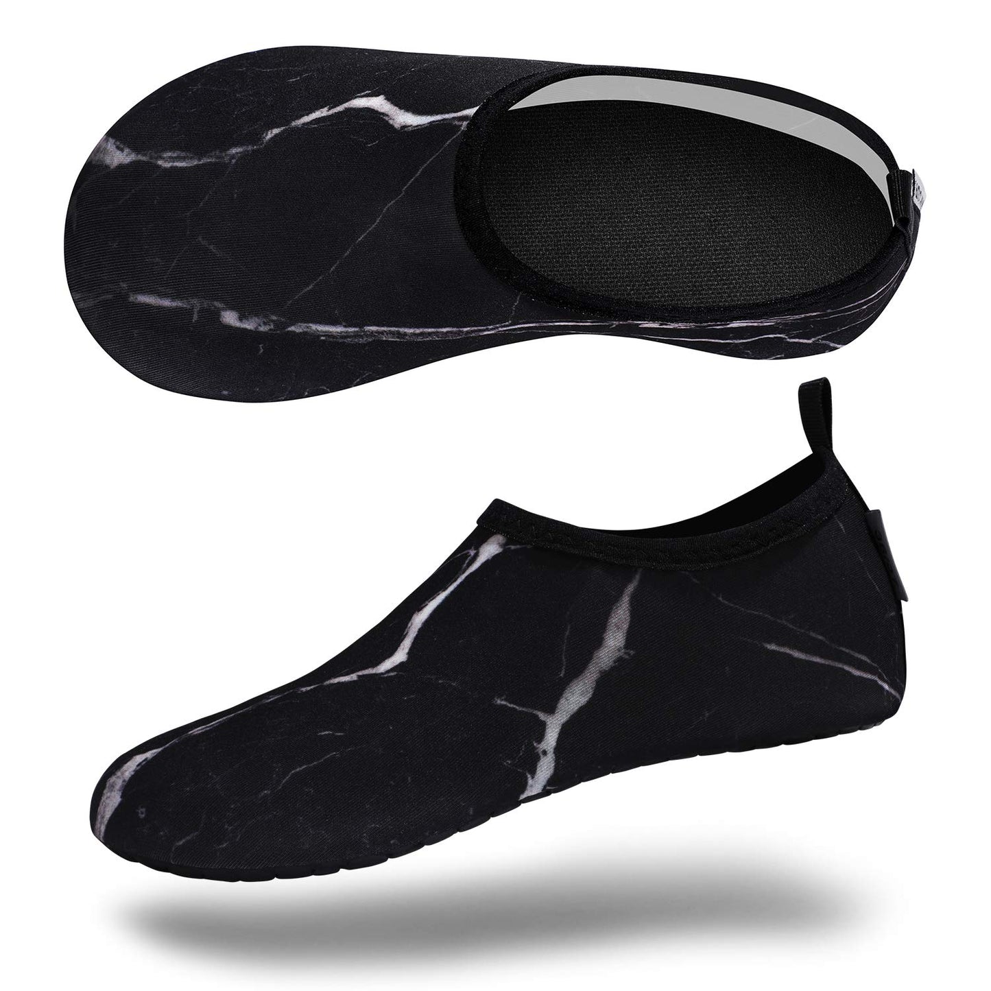 VIFUUR Water Sports Unisex Shoes Marble Black - 9-10 W US / 7.5-8.5 M US (40-41)
