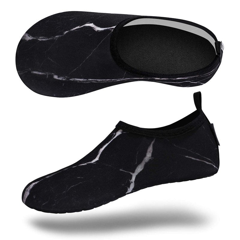 VIFUUR Water Sports Unisex Shoes Marble Black - 9-10 W US / 7.5-8.5 M US (40-41)