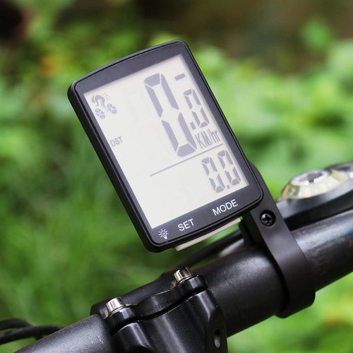 Nellvita Wireless Bike Computer, 20 Multi-Functions, Real Waterproof Bicycle Speedometer, Cycling Odometer with 3'' Large LCD Display(Simple to Read), Easy to Use