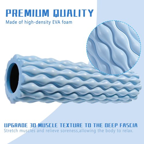 Foam Roller for Back Physical Therapy,Muscle Roller,Roller for Muscles deep Tissue 13" x 3.7"