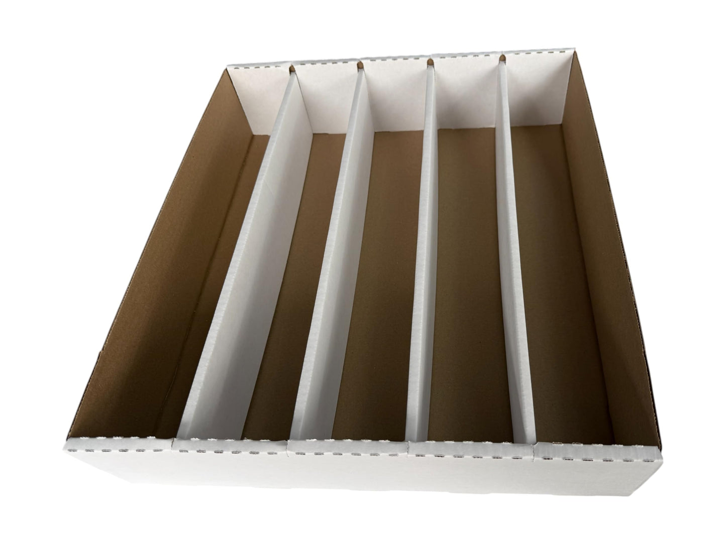2-Pack • 5000 Count 5-Row Trading Card Storage Box • Woodhaven Trading Firm Brand