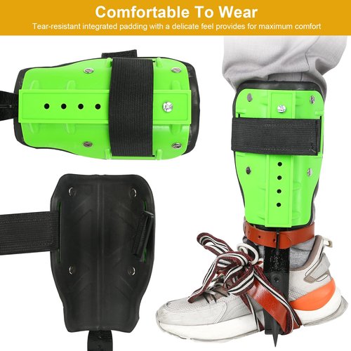 ZIAERKOR Tree Climbing Gear Non-Slip with Adjustable Climbing Belt, Tree Climbing Spikes for Tree Work Thickened Steel Professional Tools Arborist Climbing for Picking Fruit, Logging