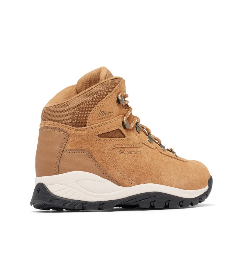 Columbia Womens Newton Ridge Plus Waterproof Amped, Elk/Dark Stone, 10 Wide