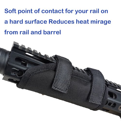 newganbo Rail Rap Gun Rail Cover Rail Wrap Heavy Heat Shield Gear Wrap Hand Protective Fit Slim Rail to Quad Rails or Larger Diameter Rails (6 × 7.5 inches)