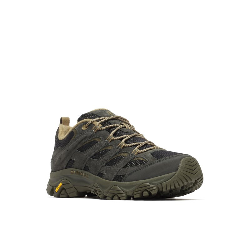 Merrell Men's Moab 3 Hiking Shoe, Black/Beluga, 15