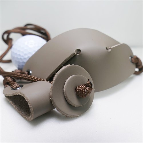 Leather Shepherd Strap Handmade Umbrella Rope Shepherd Strap Thrower Stone Old Style Slingshot Dog Ball Launcher(1pack)
