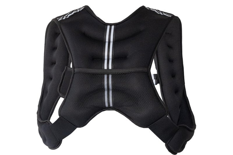 Roc Outdoors Weighted Vest W/ Rub-Free Technology for Woman and Men, 5lb/10lb/15lb/20lb/30lb Weight Vest with Reflective Stripe for Workout, Strength Training, Running, Walking, Fitness, Weight Training, Weight Loss, Weightlifting (Black, 5lb)